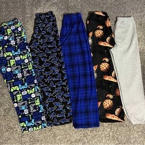 Boys size 16 - 4 Pajamas and one sweatpants